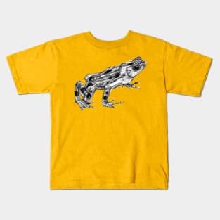 Golden frog illustration Kids T-Shirt